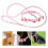 - Och Katt Halsband Med Dragrem, Lederlina, Ringklocka (Rosa M) 6