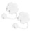 2Pcs Fint Sugrörstipslock Silikonplugg För Sugrör (Vit ) 3