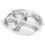 1Stk Kinder Lunch Compartments Tray 304 , Geteilt, Silber 5