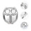 1Stk Kinder Lunch Compartments Tray 304 , Geteilt, Silber 11