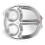 1Stk Kinder Lunch Compartments Tray 304 , Geteilt, Silber 10