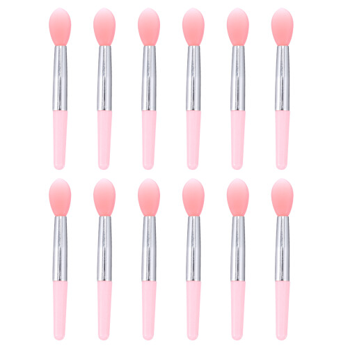 12Pcs Silikon Läppborstar Applikator Kosmetisk Borste Set 1