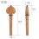 4Pcs Peças Reposição Para Cavalete De Violoncelo 3