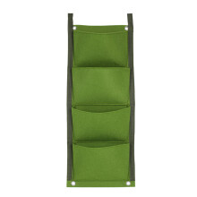 Lightweight Reusable Felt Hanging Grow Bag with 4 Pockets Foldable Wall Mountable Planter Bag for Herbs Flowers Vegetables Epoxy Resin Coaster Molds D