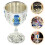 Vintage Metall Vinmugg, Portabel Dryckesmugg 7