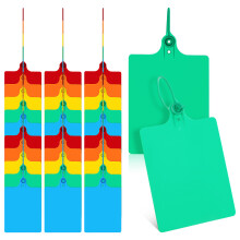 100 Unidades Etiquetas Plástico Com Cordão Para Preço Roupas Bagagem