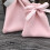 10Pcs Rosa 10Cm Snöre Påse För Smycken Presentförvaring 8