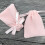 10Pcs Rosa 10Cm Snöre Påse För Smycken Presentförvaring 10