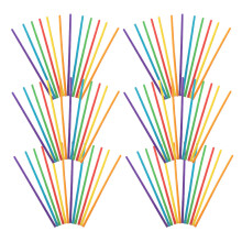 100Pcs Färgglada Träpinnar Hantverk Diy Träpinnar För Slöjd