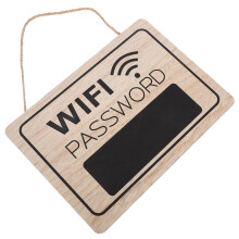 Wifi- Träskylt För Dörr Med Lösenord
