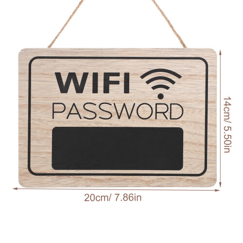 Wifi- Träskylt För Dörr Med Lösenord 2