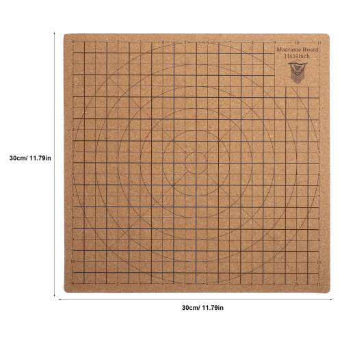 Set Grid Macramébräda Korkbräda Och T‐ För Stickning Knutprojekt 2