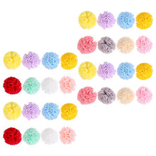 120Pcs Pompom Boll DIY Hår Bröllopsklänning Sy Tillbehör
