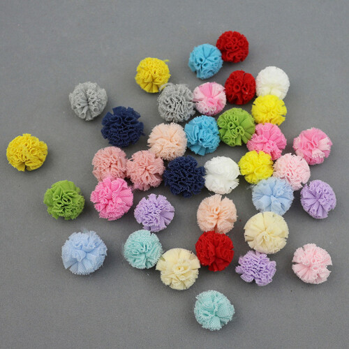120Pcs Pompom Boll DIY Hår Bröllopsklänning Sy Tillbehör 1