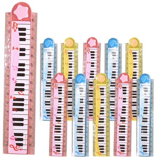 20Pcs Vikbara Räta Linjaler, Multifunktionell Barnlinjal