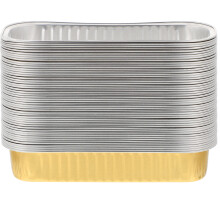 50 St Foliegrilllådor, Aluminiumfolielåda, Matlådor För Tagna Med
