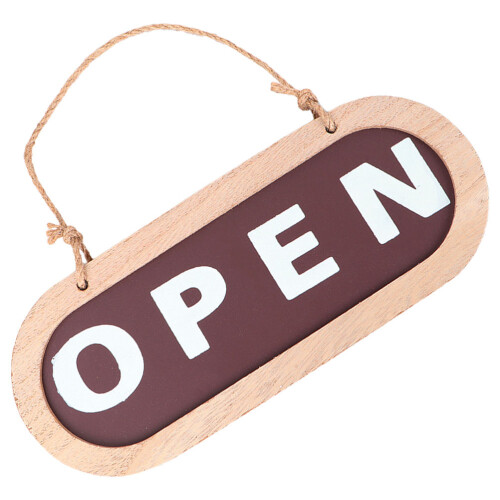 Open Closed Dubbelsidig Dörrskylt För Företag 1