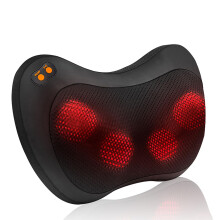 Massage Pillow Back Neck Massager 3D Kneading Deep Tissue Massage ThreeLevel Intensity 15Minute Smart Timing