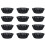 12Pcs Förstärkt Kolstål Minipajbråd Muffinsformar 7
