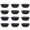 12Pcs Förstärkt Kolstål Minipajbråd Muffinsformar 9