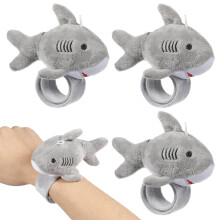 6Pcs Shark Slap Armband, Fyllda Plush Armband, Hajardekorationer