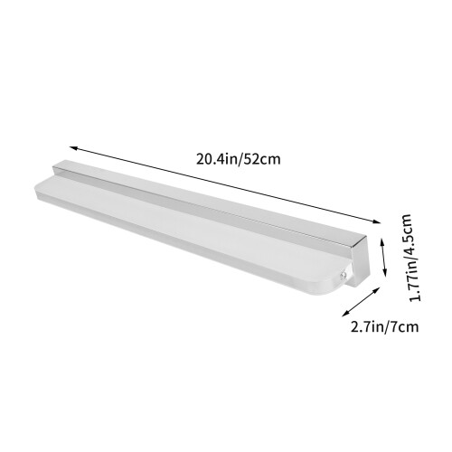 Led 12 W/52 Cm Spegelfrontlampa Akrylspegel För Sovrum Badrum 1