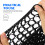 6Pcs Mesh Virke Hårtvättar Stickade Tjocka För Bad 6