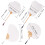 4Pcs Handgjord Vifv Handritad Vikbar Mandarinvifv För 2
