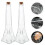 4Pcs Dekorativa Glasflaskor Med Korkpropp, Små Önskeglasflaskor 3