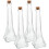 4Pcs Dekorativa Glasflaskor Med Korkpropp, Små Önskeglasflaskor 6