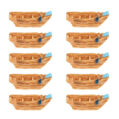 10Pcs Mini Scen Båtornament, Modellering, Akvariedekor 1