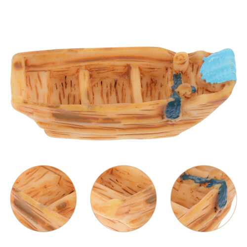 10Pcs Mini Scen Båtornament, Modellering, Akvariedekor 2