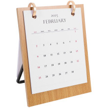 Home Calendar Multi 1set 9.1x6.5x5.1in Wood Iron Paper