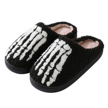 Halloween Slippers Non-Slip Indoor House Slippers-Black 4243
