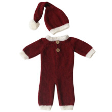 Knit Jumpsuit Long Tail for Head Wrap Turban Beanie Cap-Newborn