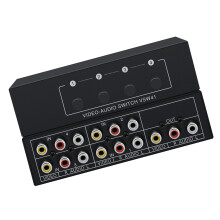 MultiSource AV Audios Video Switcher Metal Construction Lossless