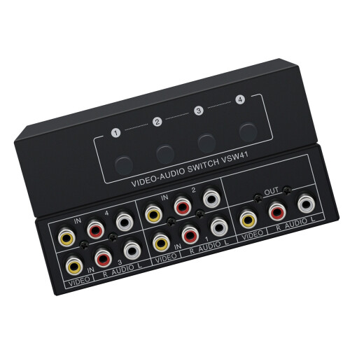 MultiSource AV Audios Video Switcher Metal Construction Lossless