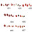 Red Fake Nails Tips Short Square Artificial Fingernails-5 2