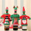 Christmas Decorations Red Wine Bottle Covers with Hat for-B 3