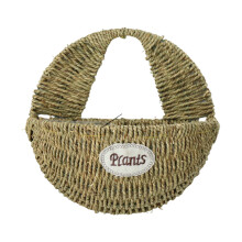 Woven Hanging Flower Basket Pastoral Style Home Decor Rattan Wall Hanging Basket with Classic Elegance