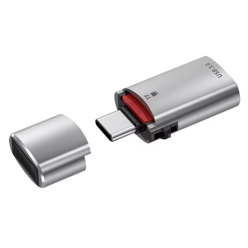 Highly Speed Usb3.0 To Type C Converters With Tf Card- Silver 7754000487059