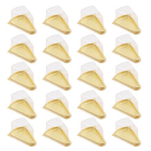 50Pcs Triangle Transparent Mousse Box Cake Sandwich