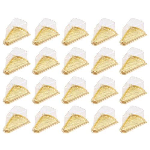 50Pcs Triangle Transparent Mousse Box Cake Sandwich 1