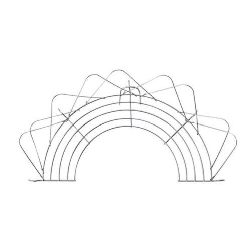 2 St Semicirkulära Vikbara Rostfria Ångkoksgaller (36 Cm)
