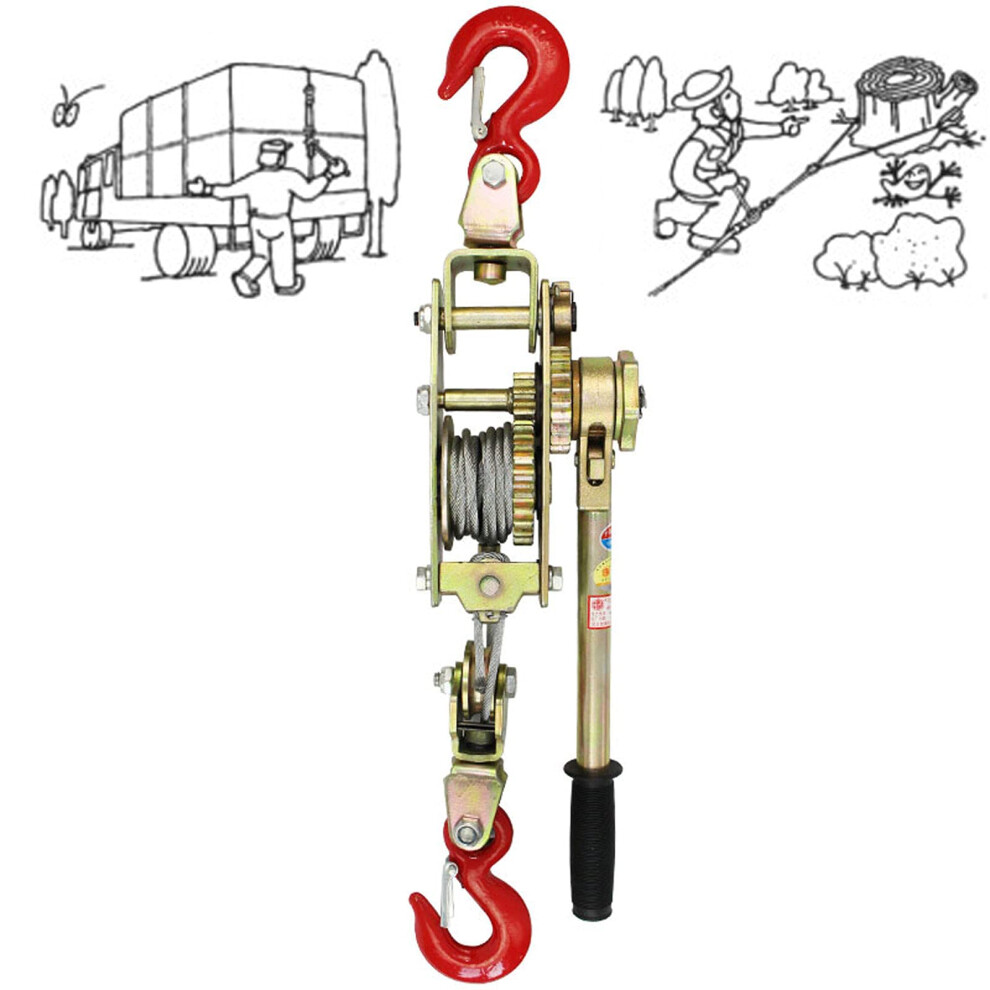 Ratchet Puller Practical Tool, Hand Winch Power Puller With Antitwist Wire Rope, Multifunction Come Along 4 Ton 9067246036140