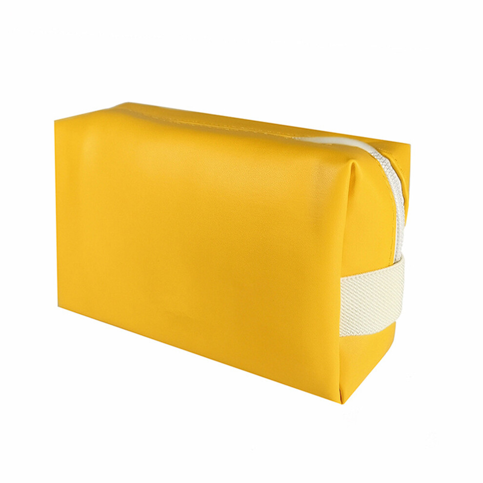 (yellow) Large Capacity PU Storage Bag For Travel And Daily Carefully Selected-image-OPC-PN76C9B-NEW