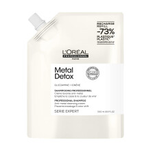 L?Or?al Professionnel Metal Detox Shampoo, Prevent Breakage & Colour Fade from hard water, Prevent Damaged Hair, Sulphate-Free & Vegan, Refill
