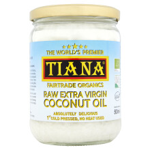 TIANA? Fairtrade Organics Raw Extra Virgin Coconut Oil, Voted UK no.1 for Skin, Hair and Cooking. 500ml Pack of 1