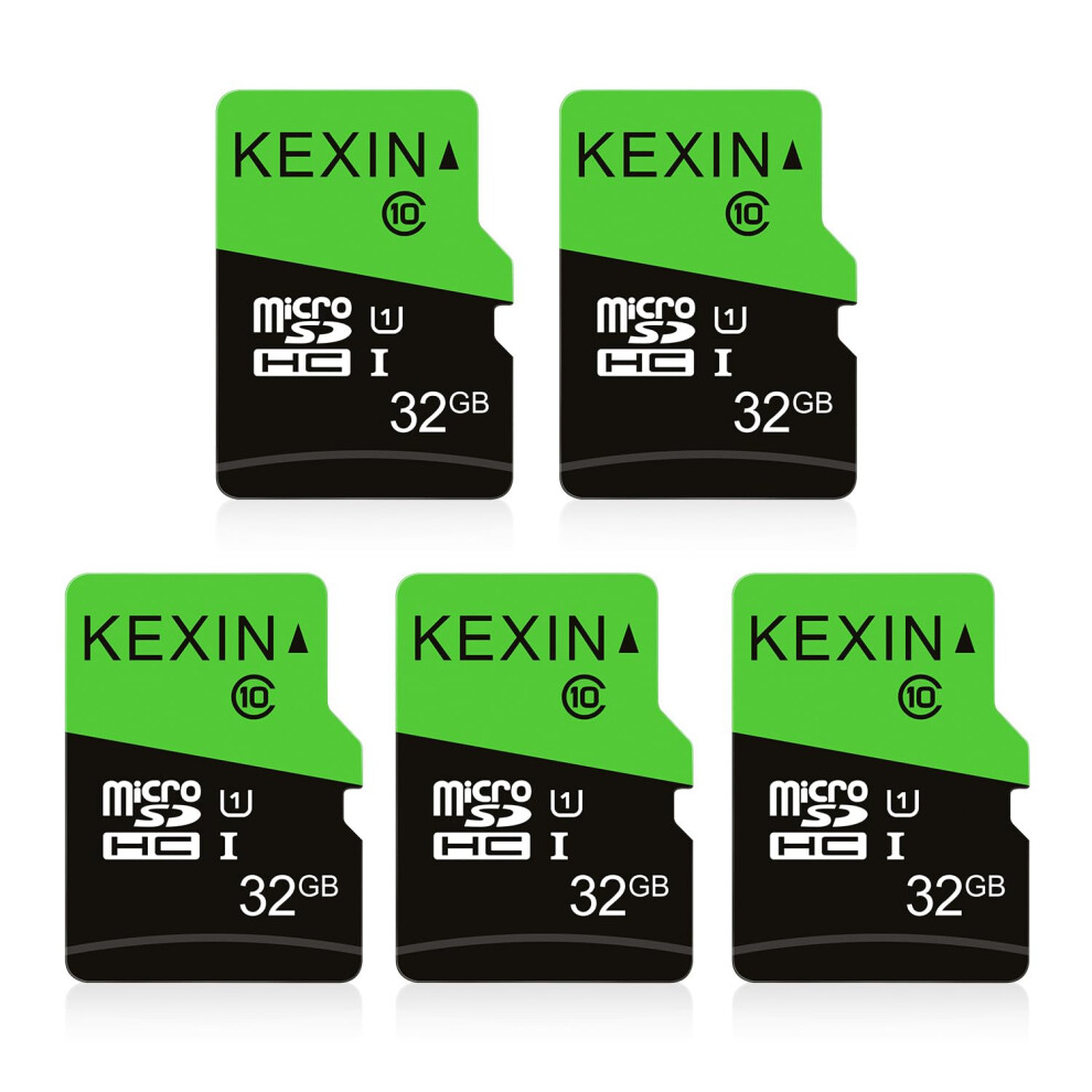 Kexin 32Gb Micro Sd Card 5 Pcs Microsdhc Card Uhs-1 Up To 80Mb/S Read Class 10 C10 U1 Micro Sd Memory Card Tf Card For Camera, Smartphones, Security 8000002470506