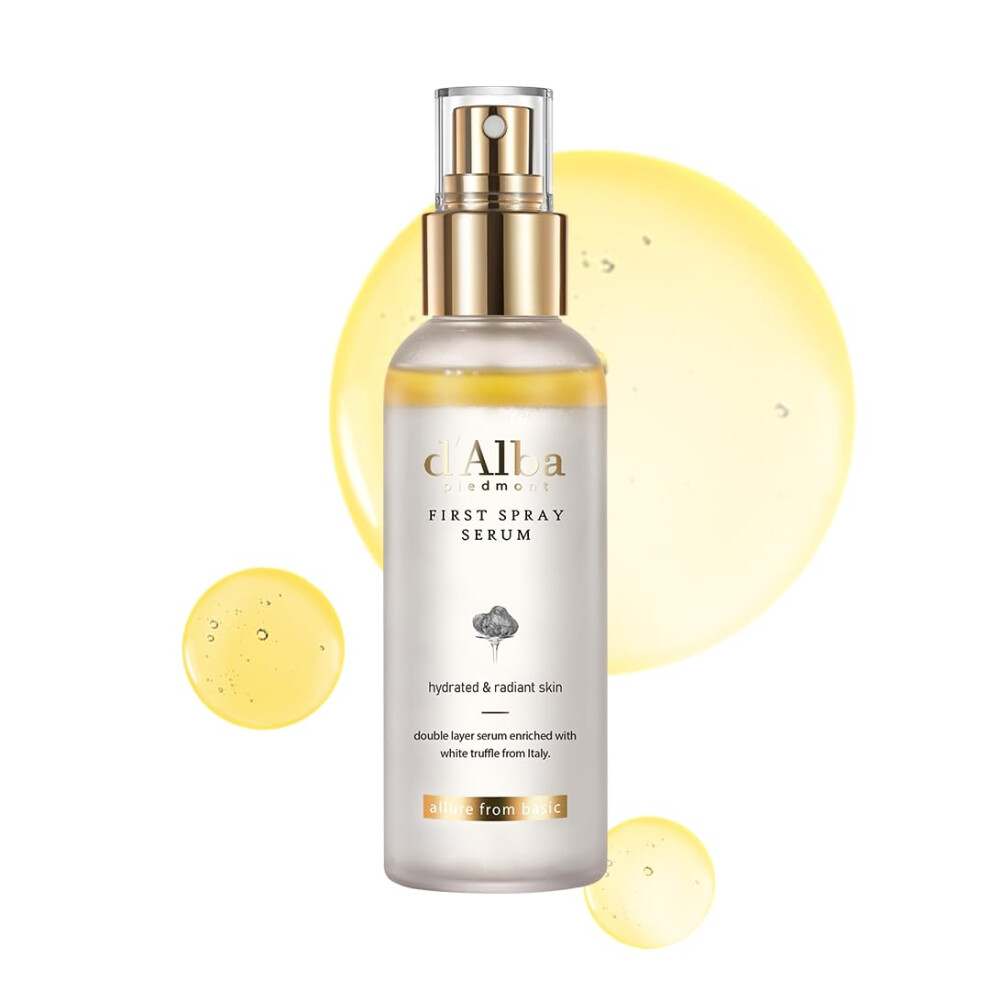 D'alba Piedmont White D'alba Italian Truffle First Spray Serum, Vegan Skincare, Hydrating Facial Mist For Dry And Sensitive Skin, Glow Mist, Surfactant Free,